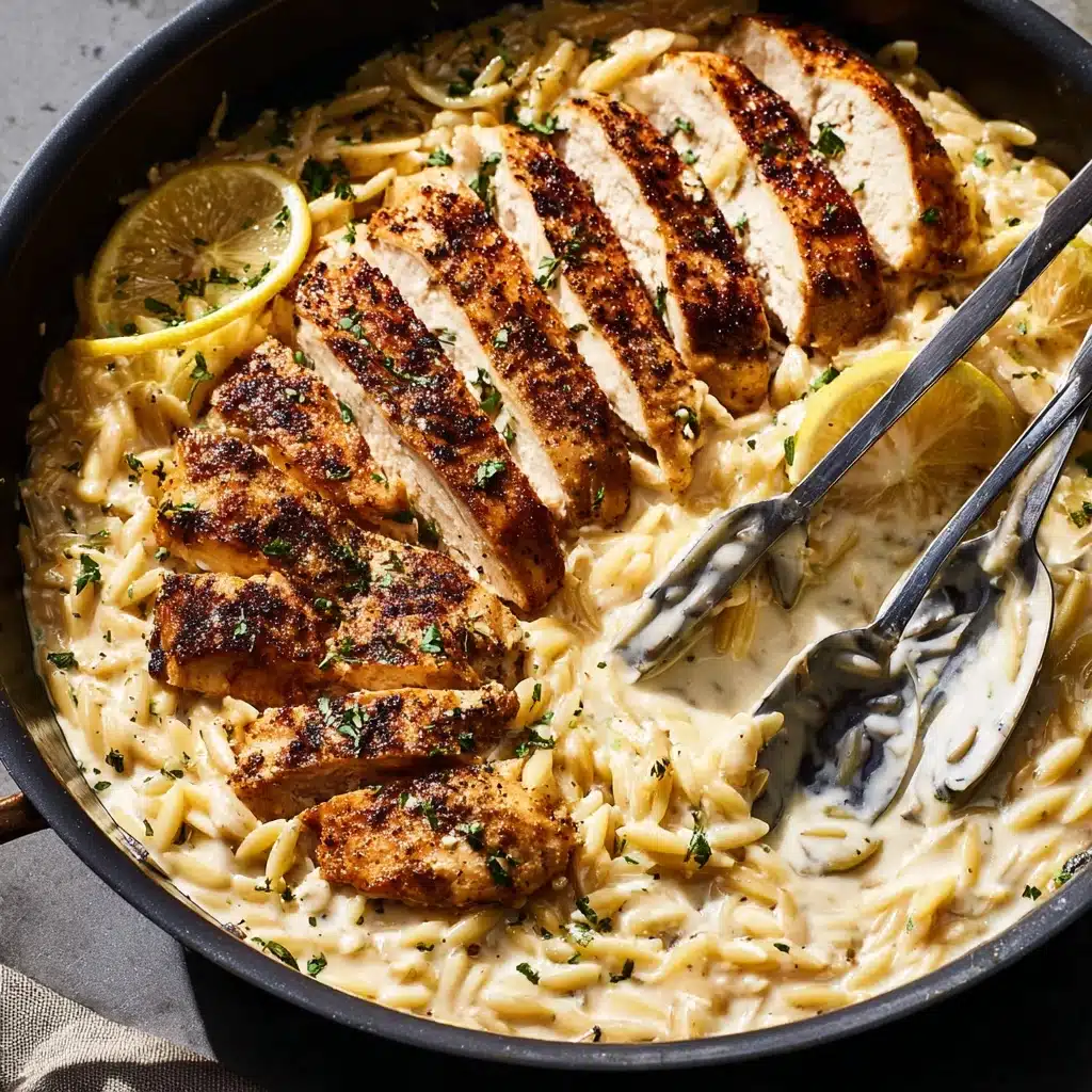 Creamy Cajun Chicken Orzo Recipe - Recipe Image