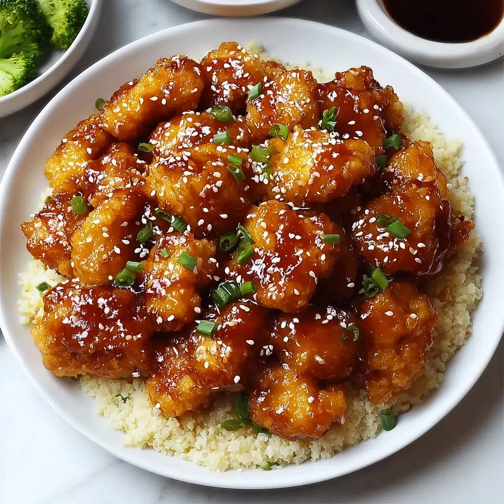 Crispy Chinese Honey Garlic Chicken Recipe - Recipe Image