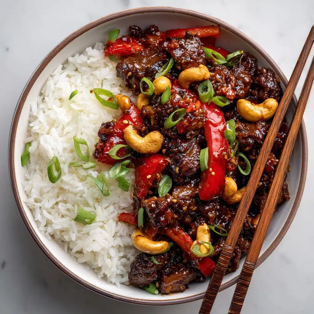 Dragon Chicken Cashew Stir Fry Recipe - Recipe Image