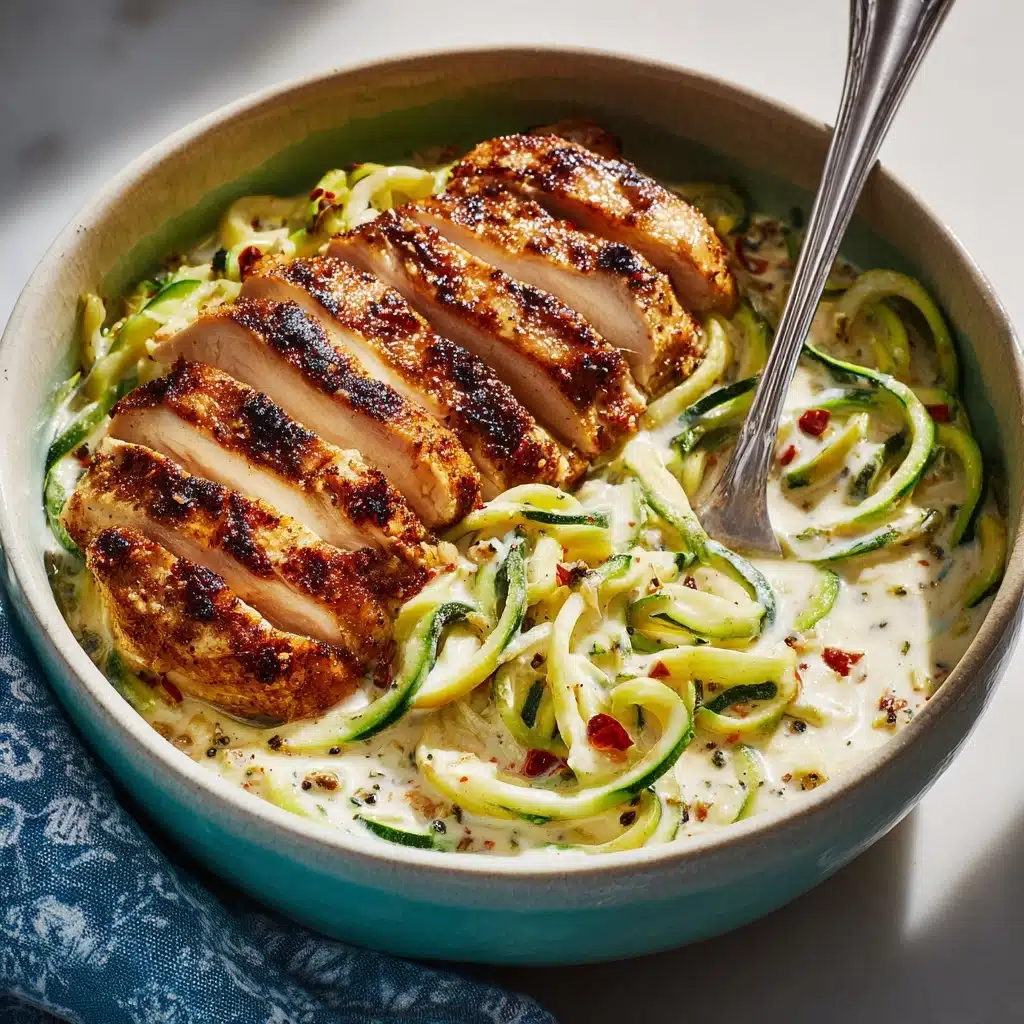 Zucchini Noodle Chicken Alfredo Recipe - Recipe Image