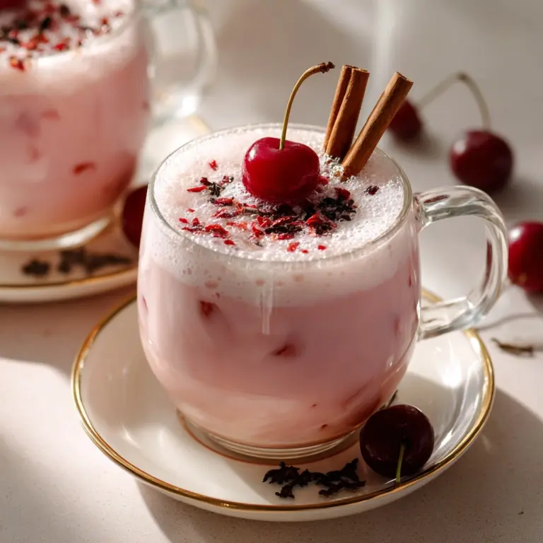 Cherry Earl Grey Milk Tea Recipe