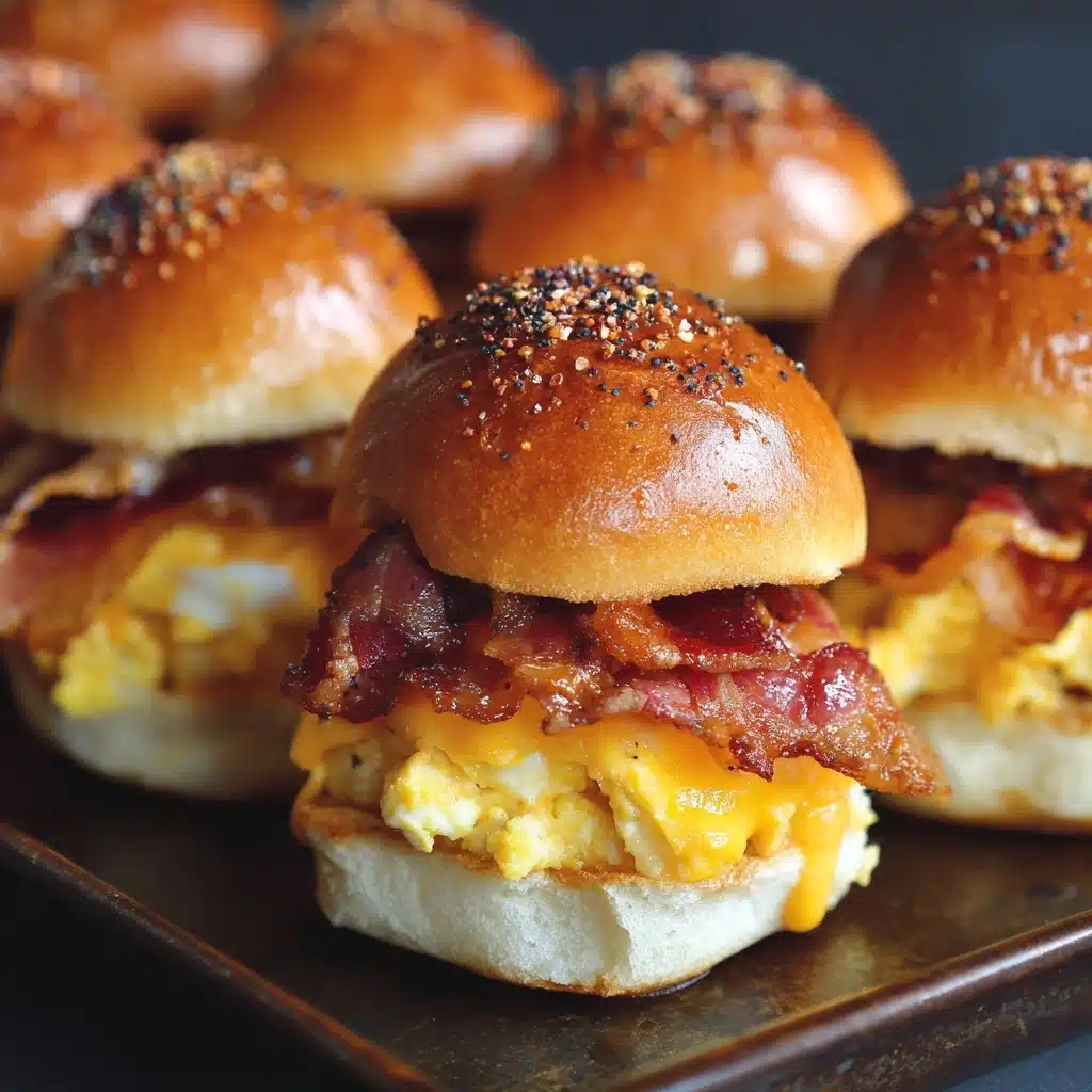 Crack Breakfast Sliders (Bacon Egg & Cheese) Recipe - Recipe Image