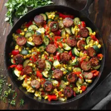 Sausage and Veggies Skillet – 30 Minute, One-Pan Meal Recipe