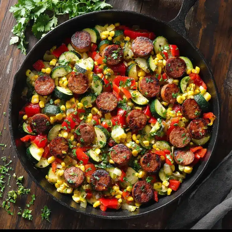 Sausage and Veggies Skillet - 30 Minute, One-Pan Meal Recipe