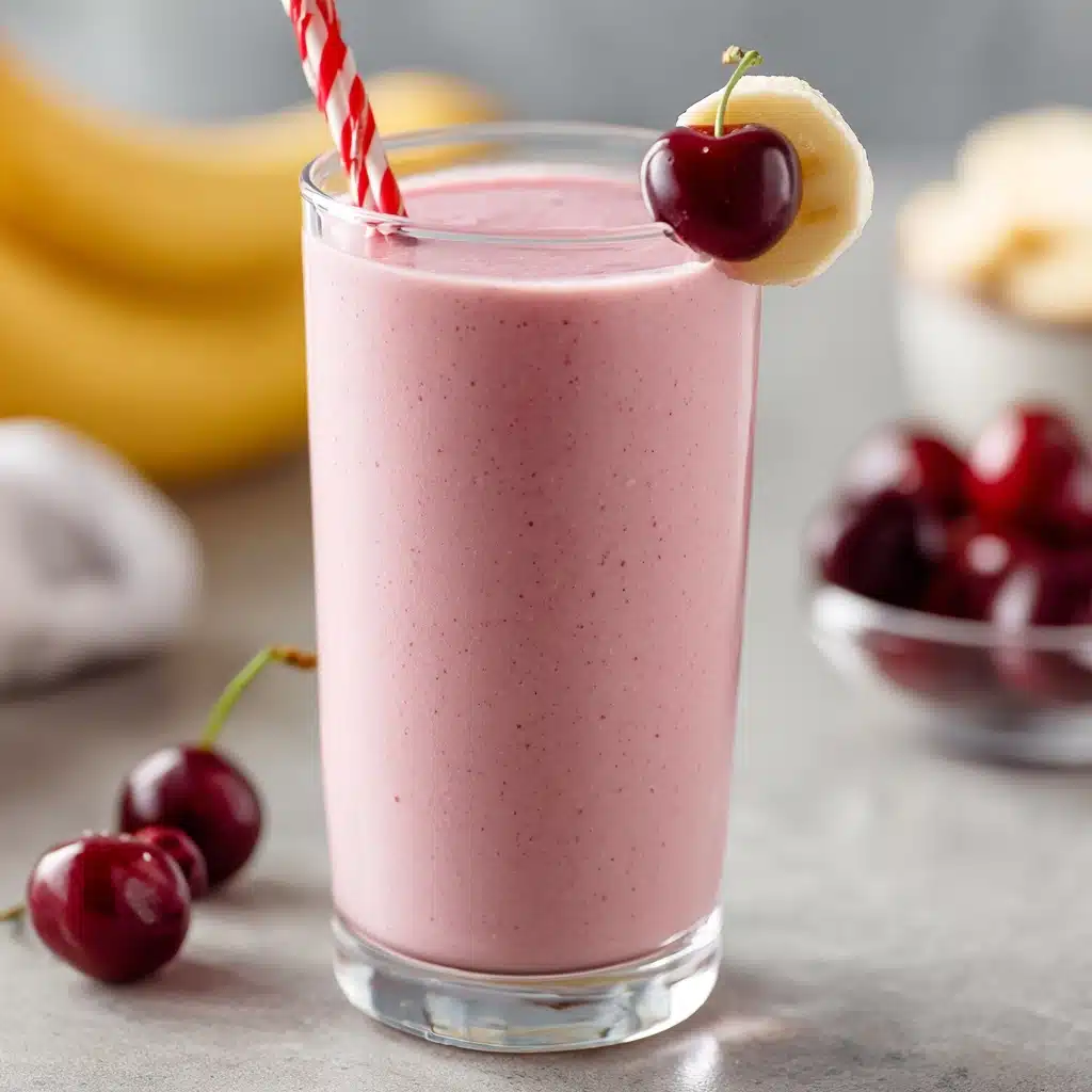 Skinny Cherry Banana Smoothie Recipe - Recipe Image