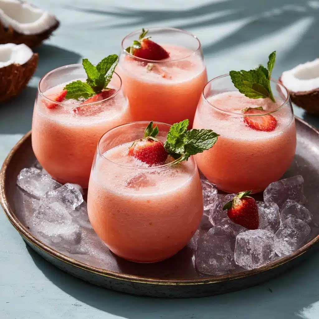 Strawberry Coconut Water Lemonade Recipe - Recipe Image