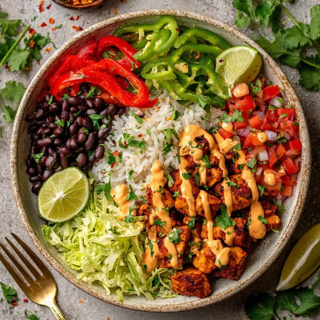 Chicken Fajita Burrito Bowl Recipe - Recipe Image