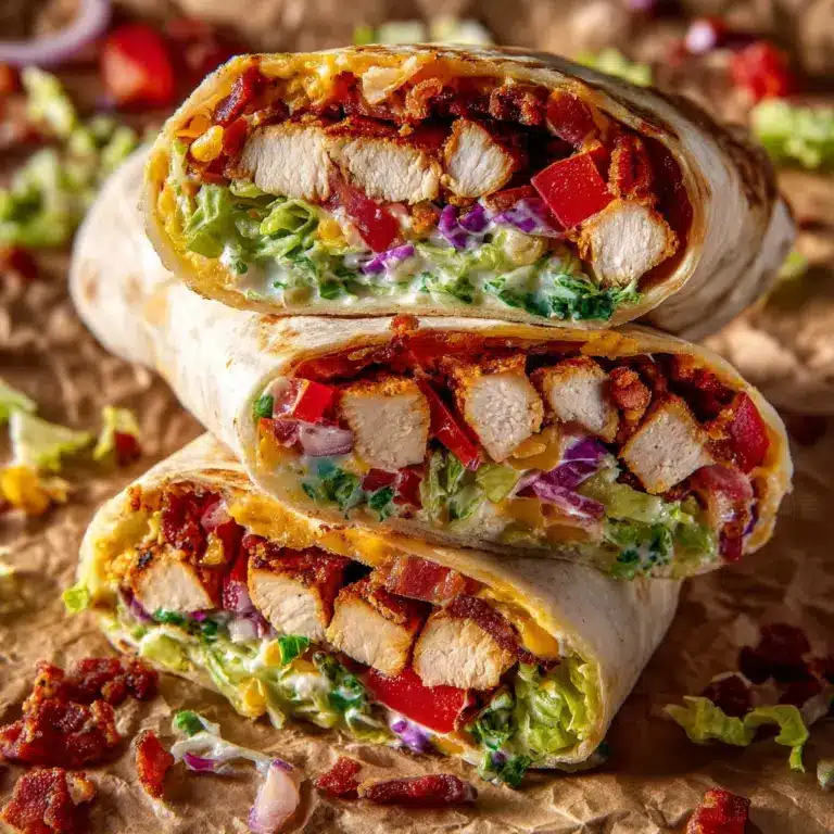 Crispy Chicken Bacon Ranch Wrap Recipe