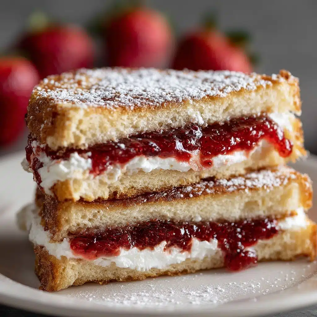 Fried Strawberry Cheesecake Sandwiches Recipe