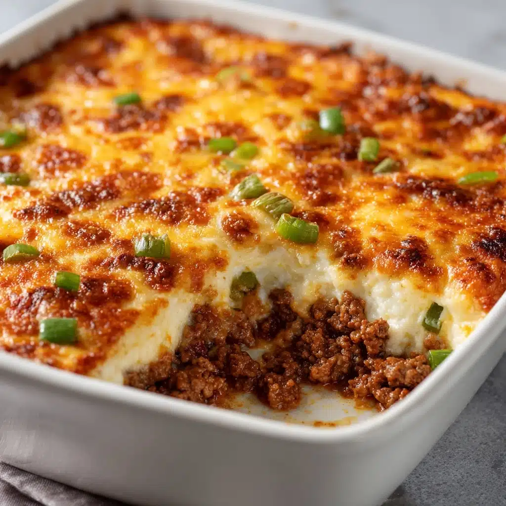 Once fully combined, transfer the mixture to the prepared baking dish, spreading it evenly Recipe