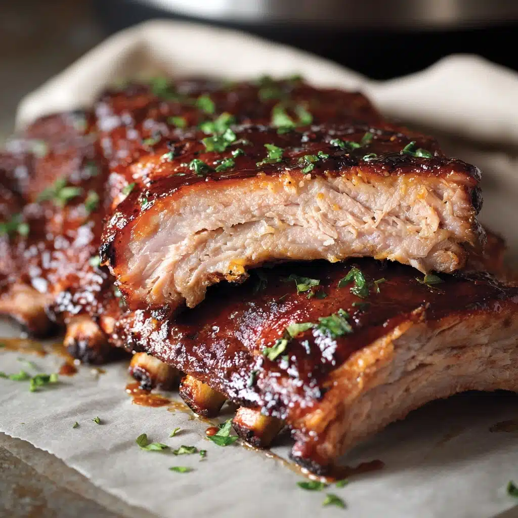 Easy Crockpot Honey Garlic Soy Spareribs Recipe - Recipe Image