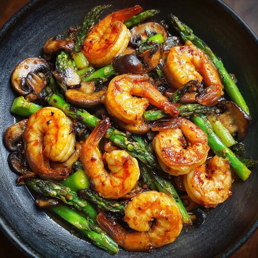 Shrimp and Asparagus Stir-Fry with Mushrooms Recipe - Recipe Image