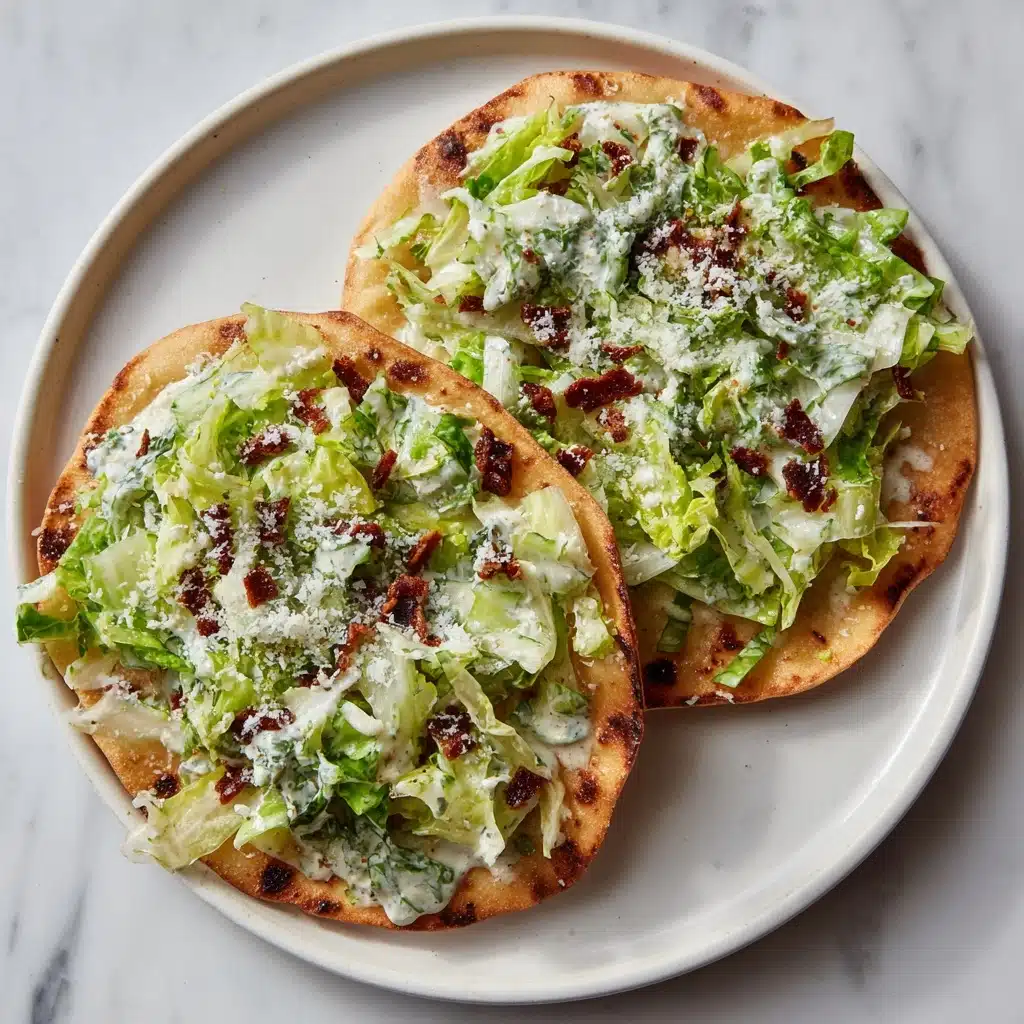 Smash Chicken Caesar Tacos Recipe - Recipe Image