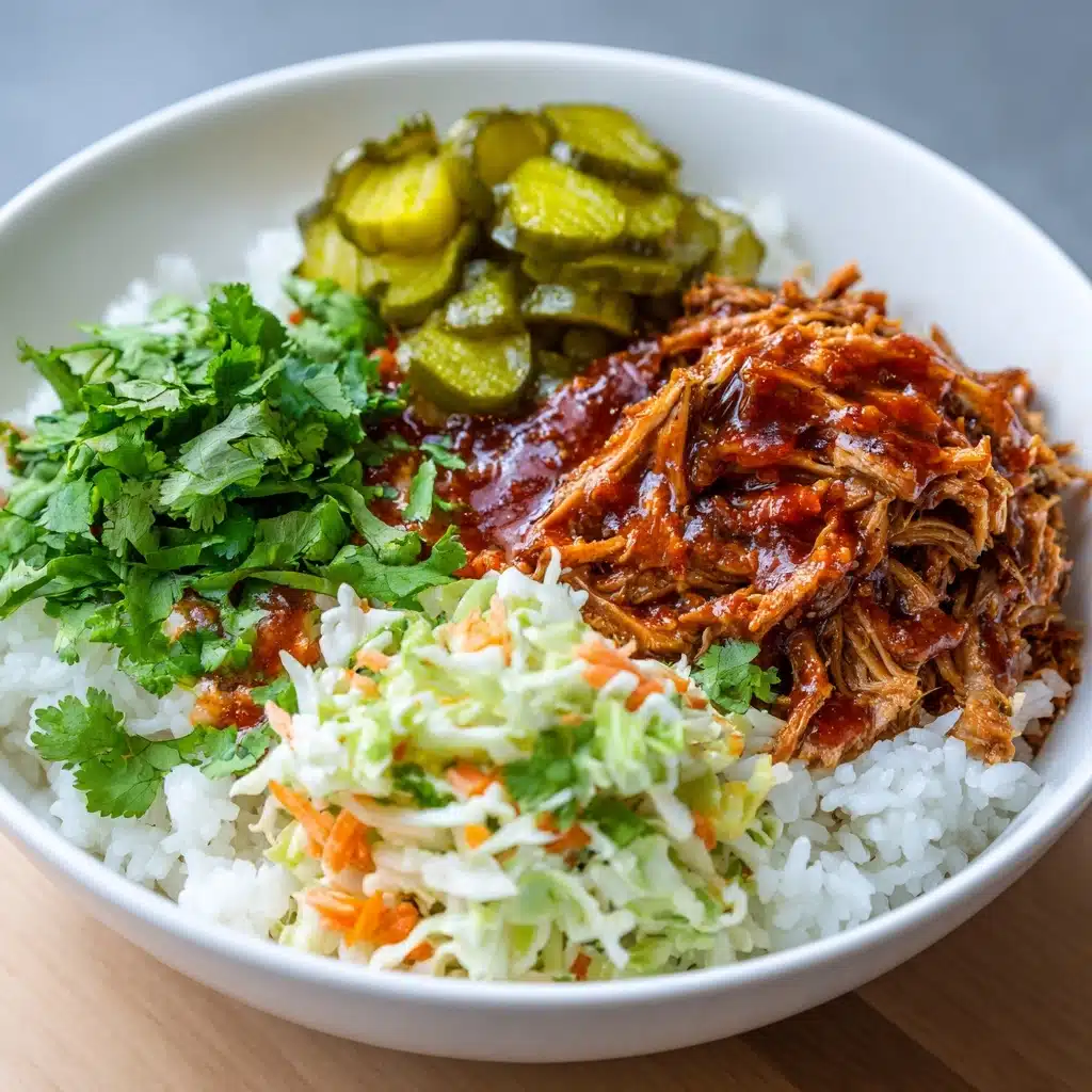 Slow Cooker Pulled Pork Bowls Recipe - Recipe Image