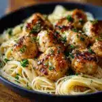 Chicken Bites with Creamy Parmesan Pasta Recipe