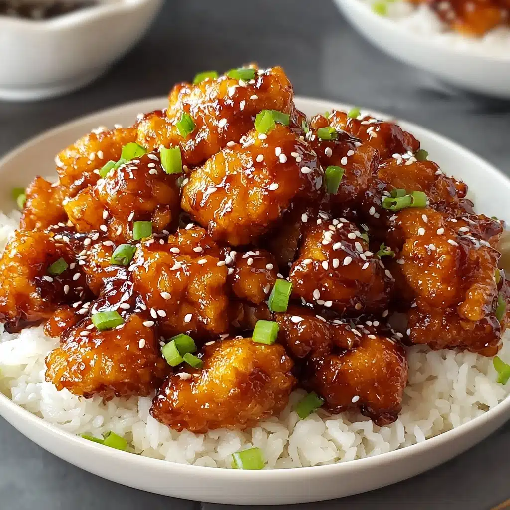 Crispy Chinese Honey Garlic Chicken Recipe - Recipe Image