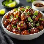 Honey Garlic Turkey Meatballs Recipe