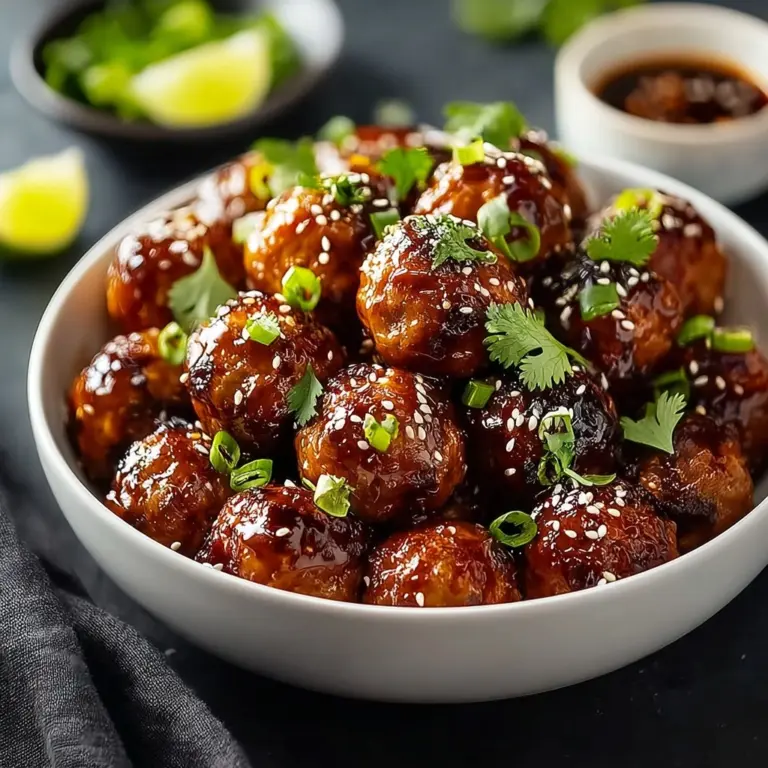 Honey Garlic Turkey Meatballs Recipe