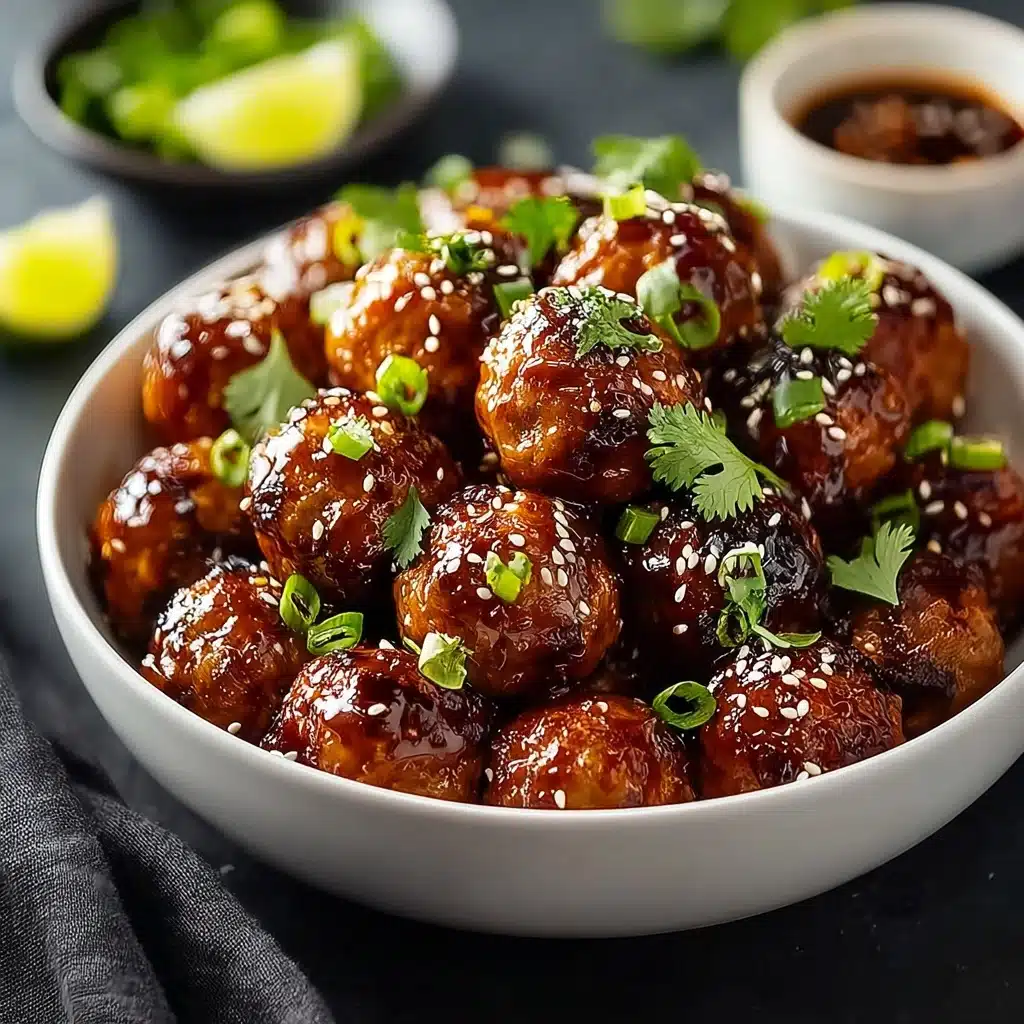 Honey Garlic Turkey Meatballs Recipe