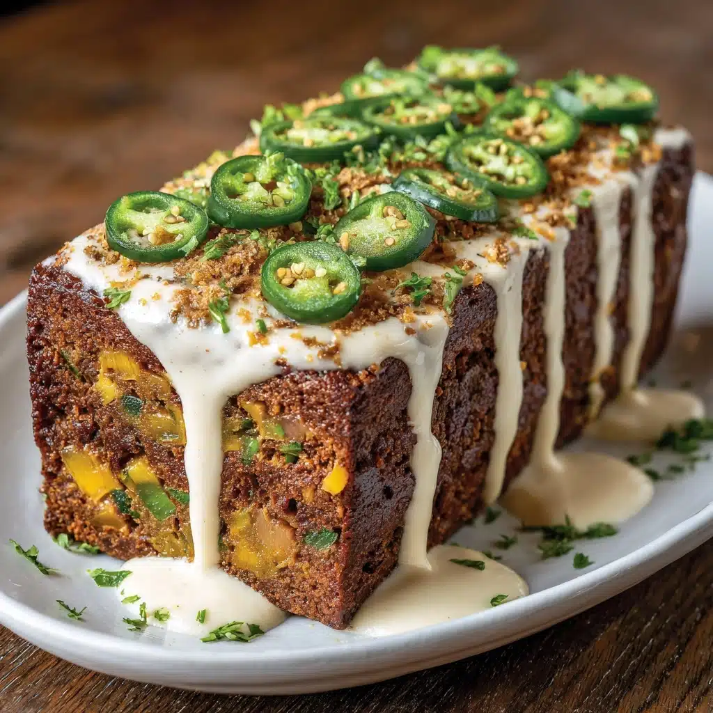 Smoky Jalapeño Popper Meatloaf with Creamy Ranch Drizzle Recipe