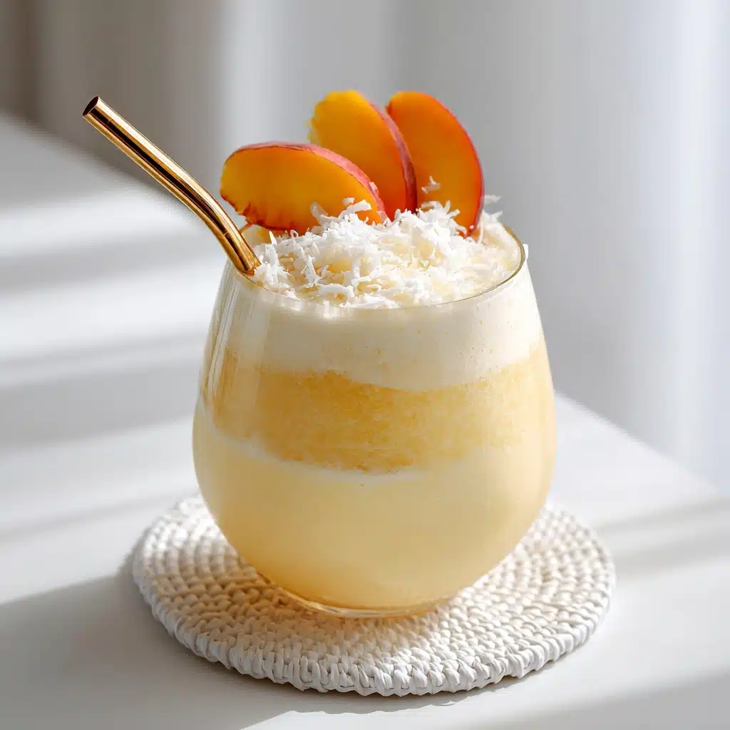 Banana Peach Creamy Smoothies Recipe - Recipe Image