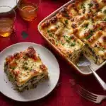 Creamy Spinach & Mushroom Lasagna Recipe