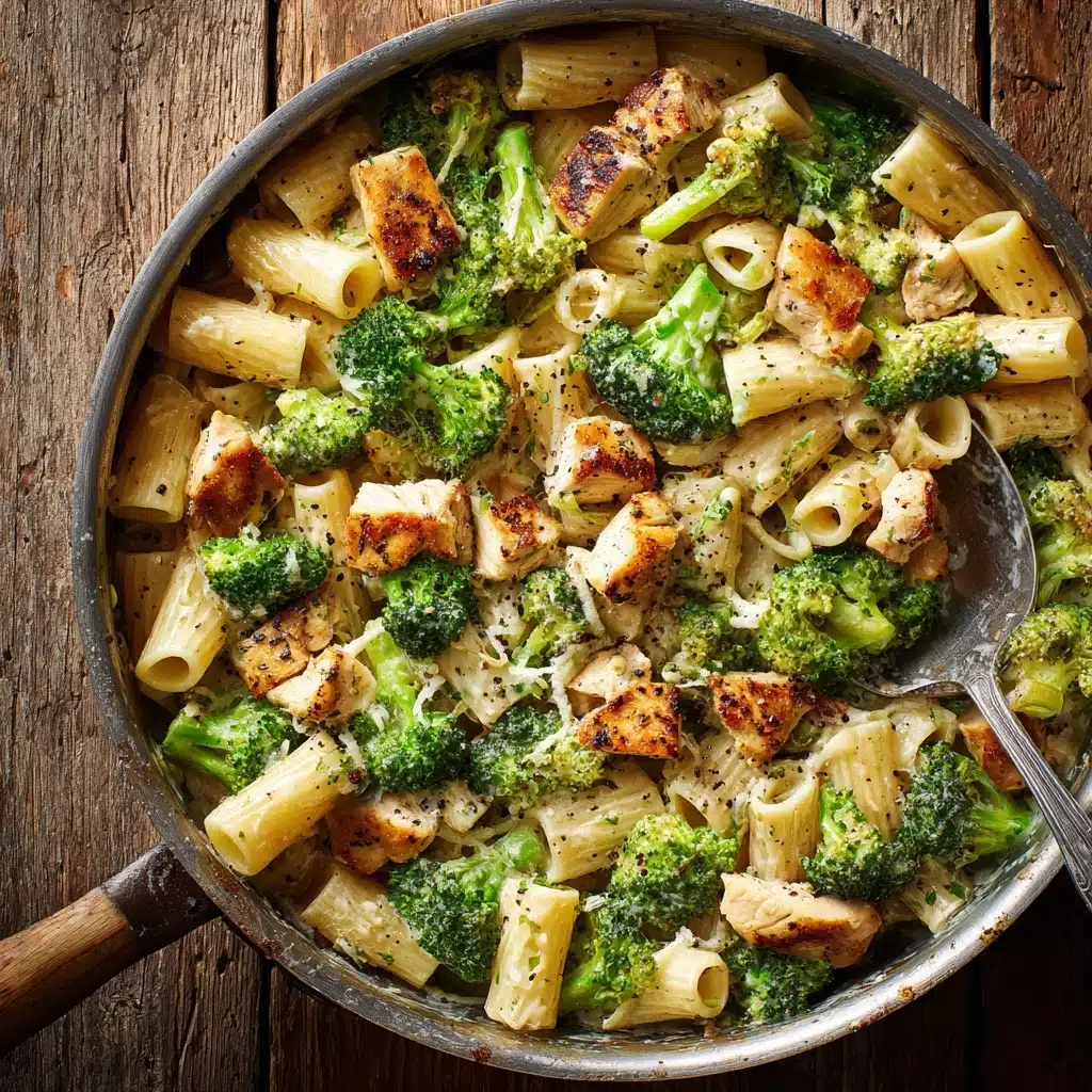 Chicken and Broccoli Penne Alfredo Recipe - Recipe Image