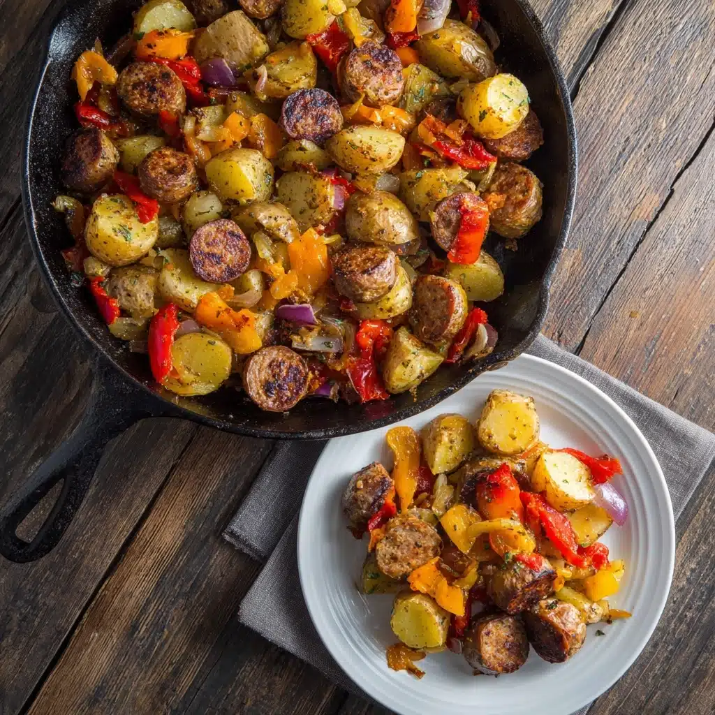 Baked Kielbasa and Potatoes Skillet Dinner Recipe