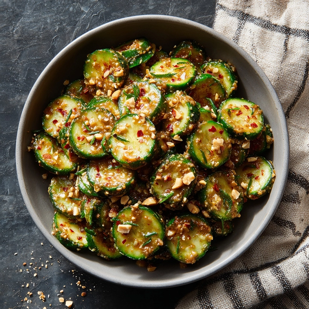 Cucumbers in Spicy Peanut Sauce Recipe