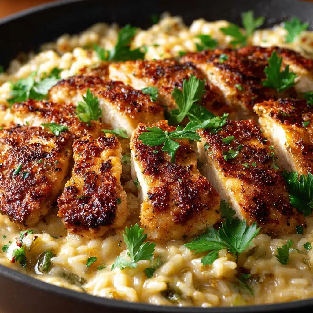 One-Pan Creamy Parmesan Chicken & Rice [40 Minutes] Recipe - Recipe Image