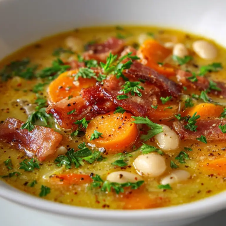 White Bean Soup with Bacon Recipe