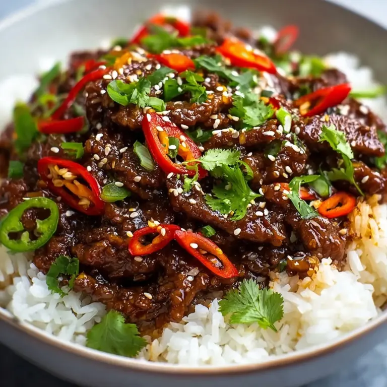 Crispy Chilli Beef Rice Recipe