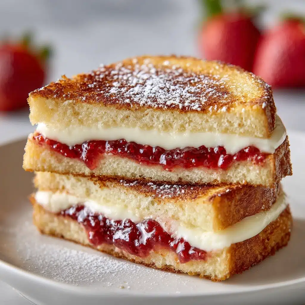 Fried Strawberry Cheesecake Sandwiches Recipe - Recipe Image