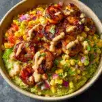 Corn Salsa & Creamy Garlic Sauce Recipe