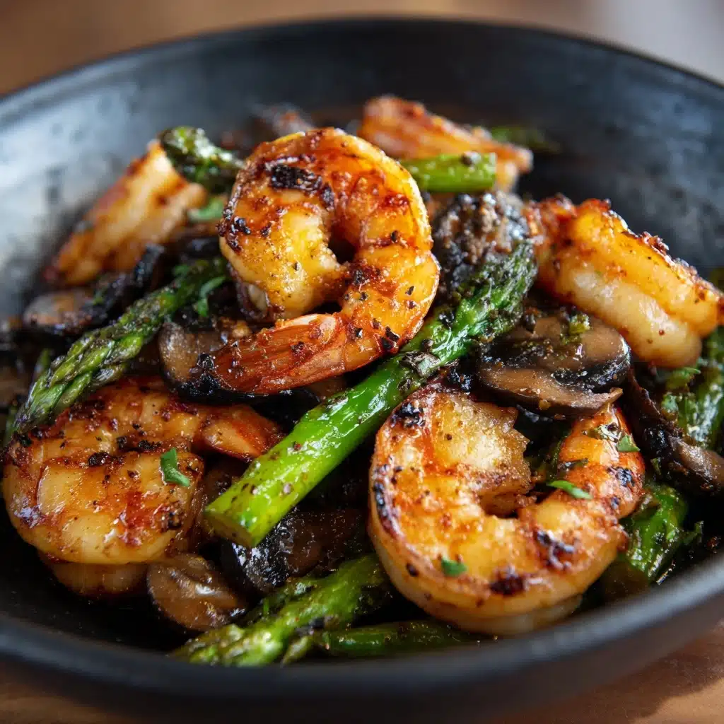 Shrimp and Asparagus Stir-Fry with Mushrooms Recipe