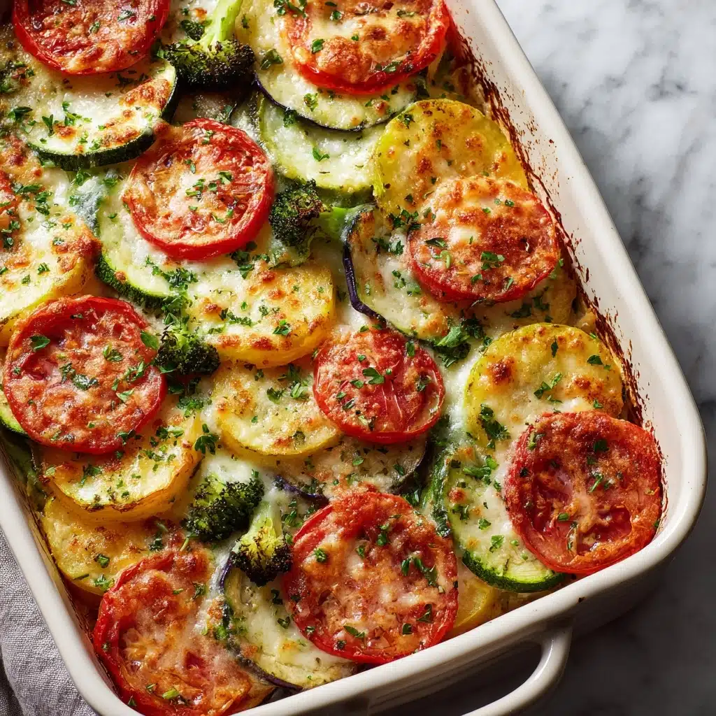 High-Protein Cottage Cheese Veggie Bake Recipe - Recipe Image