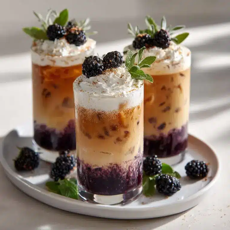 Blackberry Sage Iced Tea Latte Recipe