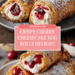 Cherry Cheesecake Egg Rolls Recipe