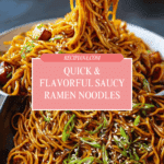 Easy Saucy Ramen Noodles Recipe
