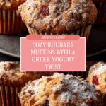 Rhubarb Muffins with Greek Yogurt Recipe