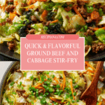 Chinese Ground Beef and Cabbage Stir-Fry Recipe