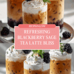 Blackberry Sage Iced Tea Latte Recipe