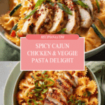 Creamy, Spicy Chicken Pasta with Summer Vegetables Recipe