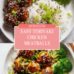 Teriyaki Chicken Meatballs Recipe