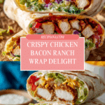 Crispy Chicken Bacon Ranch Wrap Recipe