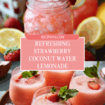 Strawberry Coconut Water Lemonade Recipe