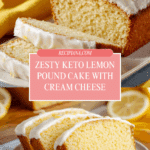 Keto Lemon Pound Cake with Cream Cheese Recipe