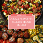 Sausage and Veggies Skillet - 30 Minute, One-Pan Meal Recipe