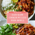 Slow Cooker Pulled Pork Bowls Recipe