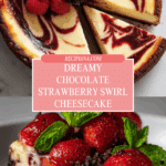 Chocolate Strawberry Swirl Cheesecake Recipe